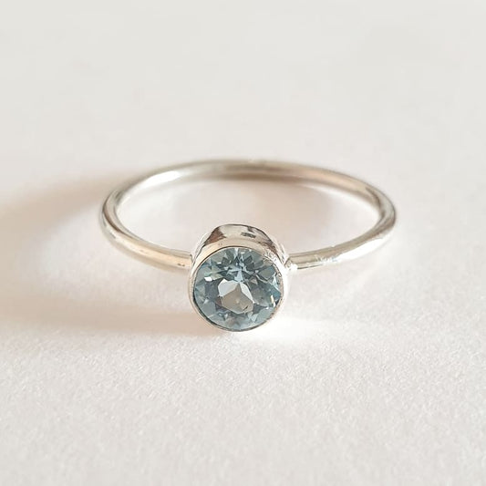 Kuta Ring Bali Silver 925 Blue Topaz Stone