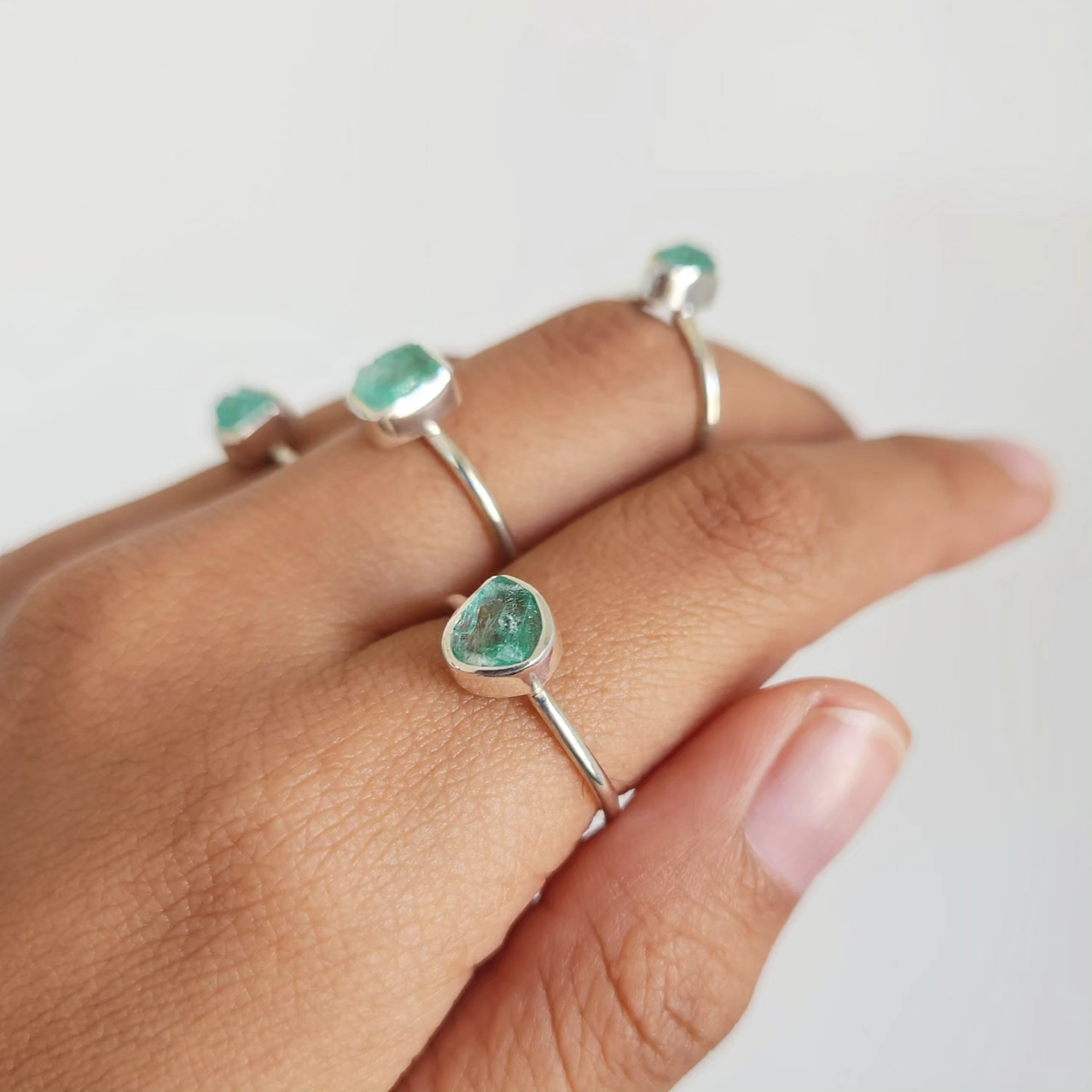 Arsa Ring Bali Silver 925 Emerald Stone