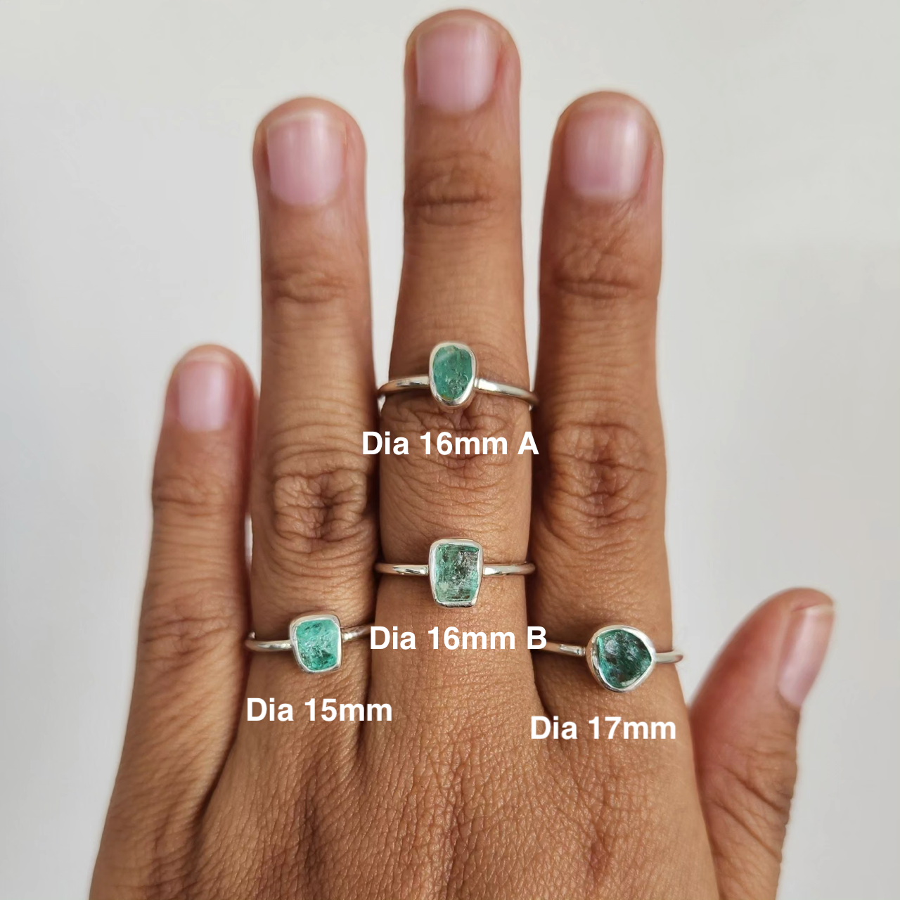 Arsa Ring Bali Silver 925 Emerald Stone