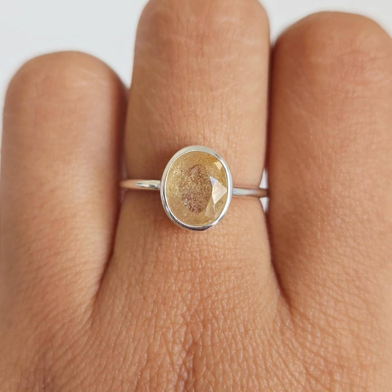Saren Ring Bali Silver 925 Yellow Sapphire Stone