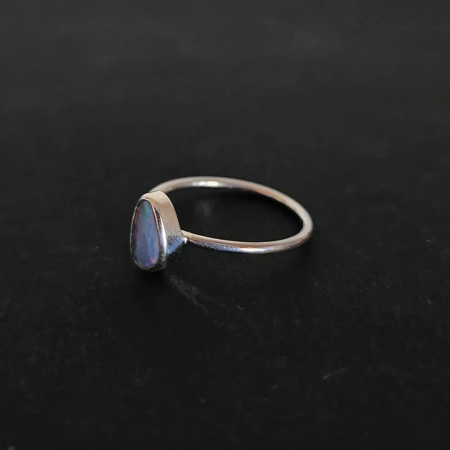 Sukunan Ring Bali Silver 925 Doublet Australian Opal Stone