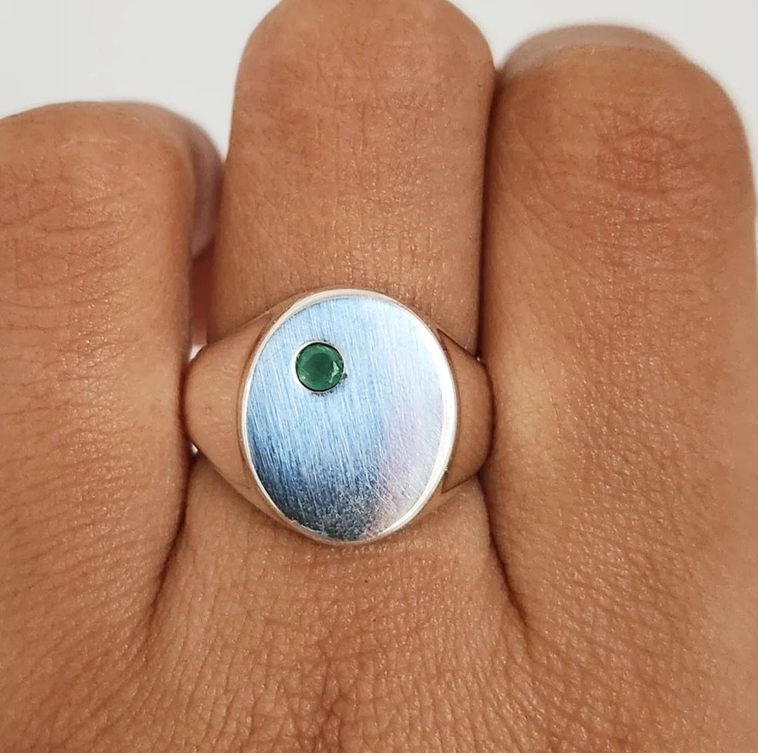 Suksema Ring Bali Silver 925 Emerald Stone